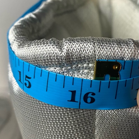 Cole Haan white and silver walking boot mid calf with rubber bottom - Picture 4 of 7